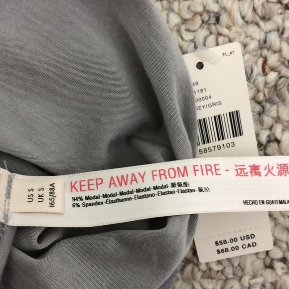 ❤️ S ❤️ NWT Anthro Top Cowl Neck Tank Raw Hem - Picture 7 of 10